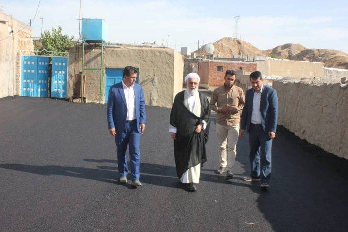 بازدید سرپرست فرمانداری و رئیس شورای اسلامی شهرستان مسجدسلیمان از پروژه ترمیم و روکش آسفالت محلات  