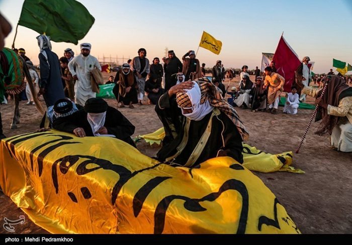 خوزستان| آئین تشییع نمادین شهدای کربلا در حمیدیه برگزار شد