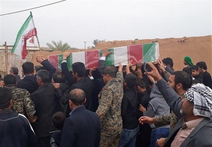 پیکر پاک شهید گمنام دفاع مقدس در آبادان تشییع شد