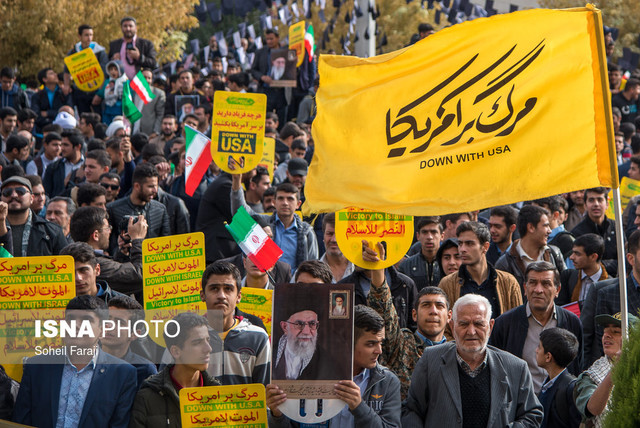 راهپیمایی ۱۳ آبان در خوزستان برگزار شد