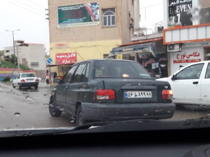 جولان خودروهایی با پلاک غیربومی در شهر به اصطلاح قرنطینه شده مسجدسلیمان + تصاویر