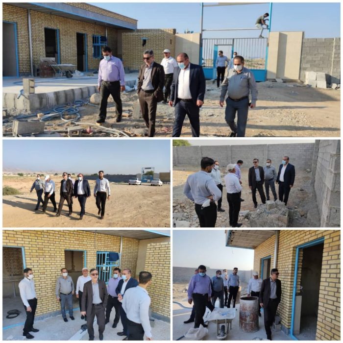 بازدید دکتر سید مهران رفیعی فرماندار شهرستان امیدیه از روند اجرای پروژه آبرسانی روستاهای بخش جایزان