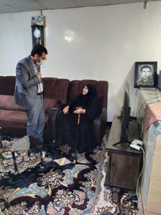دیدار شهردار مسجدسلیمان با خانواده شهید والامقام روزعلی ایزدیان