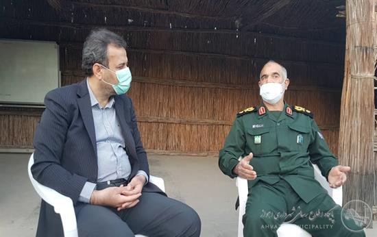 گزارش تصویری دیدار صمیمانه شهردار اهواز با فرمانده قرارگاه کربلای جنوب