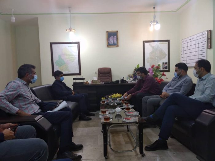 جلسه فرماندارشهرستان اندیکا با دکتر اکبری معاون سازمان راهداری کشور
