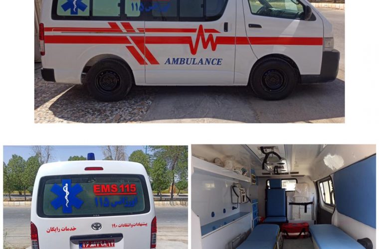 تحویل یک دستگاه آمبولانس بازسازی شده به فوریتهای پزشکی شهرستان هندیجان