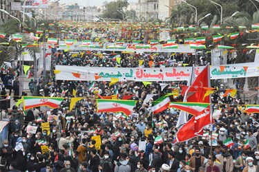 مراسم گرامیداشت ۲۲ بهمن چهل و سومین سالروز پیروزی شکوهمند انقلاب اسلامی اهواز + تصاویر