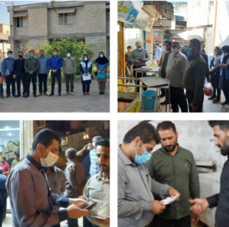 گشت مشترک بازرسی از مراکز توزیع مرغ و نانوایی ها و فروشندگان مواد غذایی در مسجدسلیمان