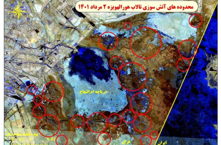 آتش‌سوزی ۲۳ هزار هکتار از هورالعظیم در تابستان امسال