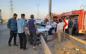 حوادث رانندگی در خوزستان یک کشته و هشت مصدوم برجا گذاشت