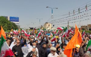 راهپیمایی مردم خوزستان در محکومیت آشوب و ناامنی