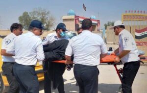 سه مصدوم حادثه واژگونی خودرو در عراق به شلمچه منتقل شدند