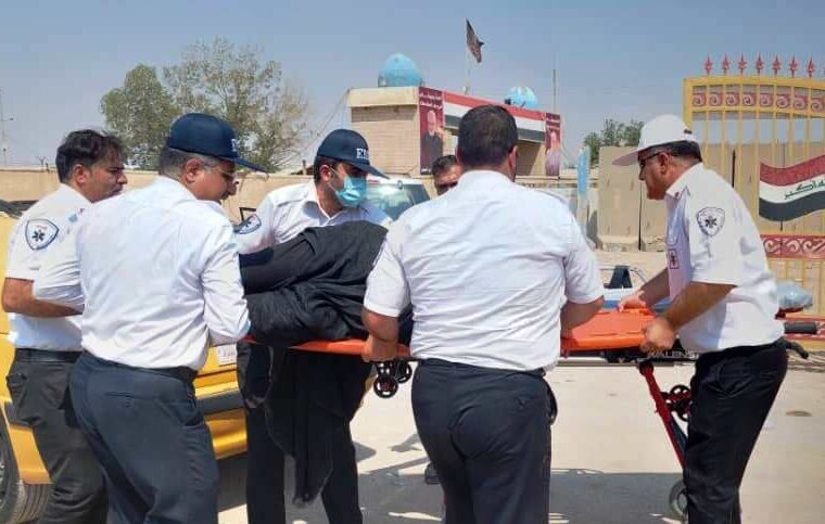 سه مصدوم حادثه واژگونی خودرو در عراق به شلمچه منتقل شدند