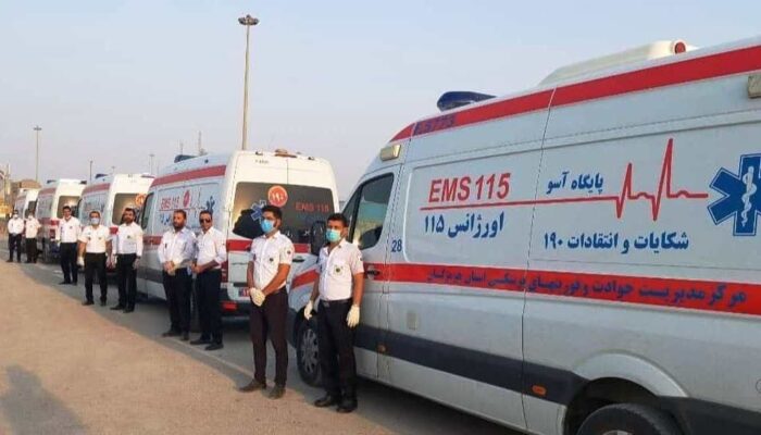 هشت مصدوم حادثه واژگونی خودرو در عراق به شلمچه منتقل شدند