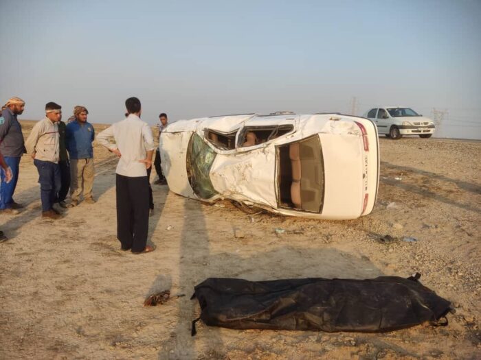یک کشته و هفت مصدوم در ۲ حادثه ترافیکی جنوب غرب خوزستان