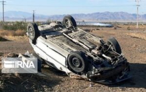 ۶ مصدوم در حادثه واژگونی خودرو در شهر اهواز