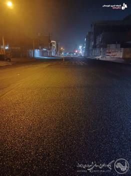 اتمام عملیات تراش و شروع روکش آسفالت خیابان شیخ بهاء جنوبی توسط سازمان عمران