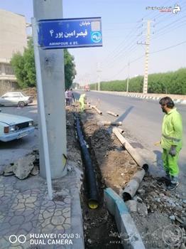 اجرای عملیات لوله گذاری جهت دفع آبهای سطحی توسط منطقه ۳ اجرای عملیات لوله گذاری جهت دفع آبهای سطحی توسط منطقه ۳