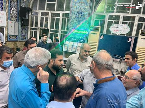 دیدار مردمی شهردار اهواز در مسجد جواد الائمه