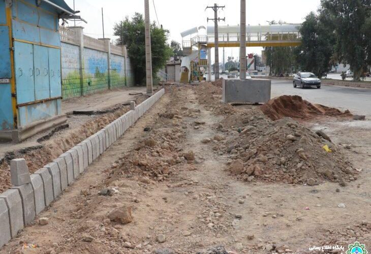 عملیات تعریض و جدول کاری بلوار منطقه سی برنج در حال انجام است + تصاویر عملیات تعریض و جدول کاری بلوار منطقه سی برنج در حال انجام است + تصاویر