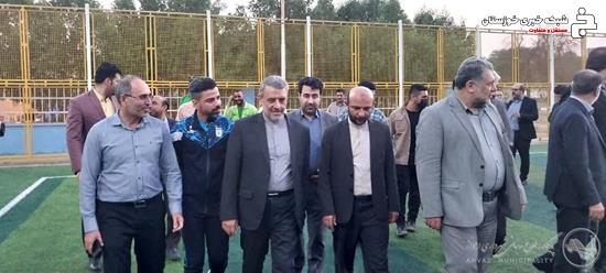 مراسم بهرهبرداری از ۱۰ زمین چمن مصنوعی و مجموعه ورزشی در سطح کلانشهر اهواز به میزبانی منطقه ۷ مراسم بهرهبرداری از ۱۰ زمین چمن مصنوعی و مجموعه ورزشی در سطح کلانشهر اهواز به میزبانی منطقه ۷