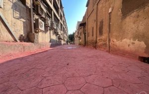 پایان عملیلات پیاده روسازی کوچه مرعشی توسط سازمان بهسازی و نوسازی شهرداری اهواز