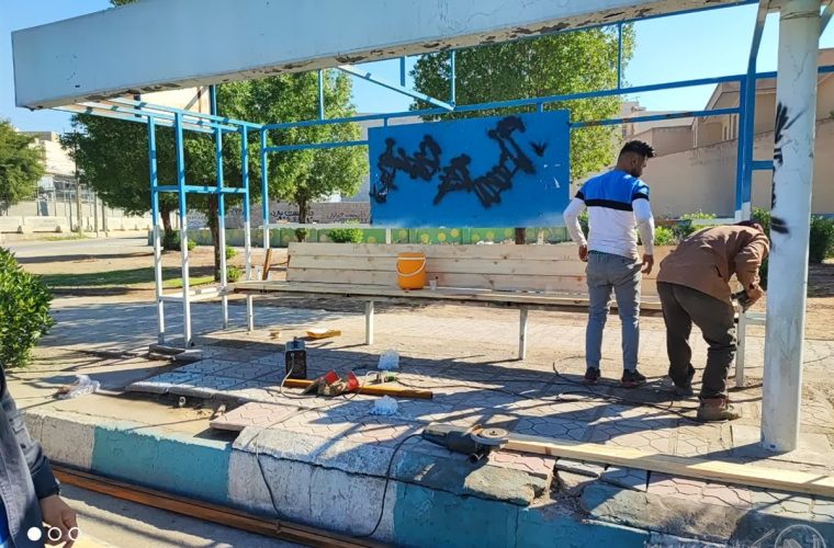 شروع عملیات ساماندهی ایستگاه های اتوبوس شهری در سطح منطقه ۴ اهواز شروع عملیات ساماندهی ایستگاه های اتوبوس شهری در سطح منطقه ۴ اهواز