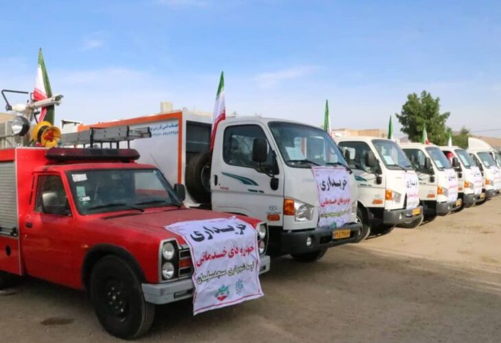 خریداری و اضافه شدن ۱۰ دستگاه خودرو خدماتی به ناوگان موتوری شهرداری مسجدسلیمان + تصاویر