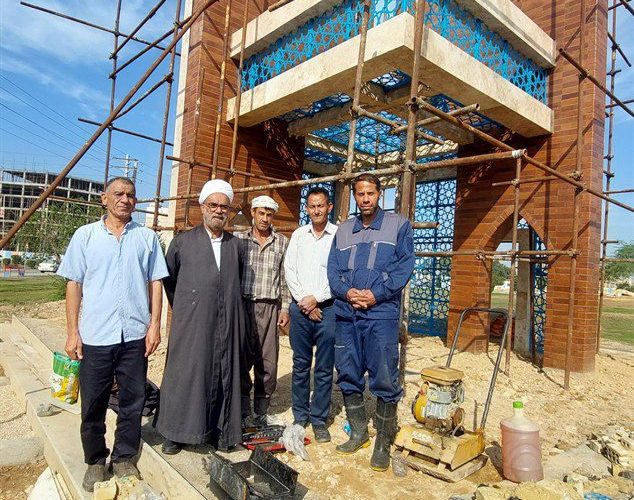 مراحل پایانی ساخت یادمان شهدای گمنام در بوستان صداقت منطقه هشت شهرداری اهواز + تصاویر مراحل پایانی ساخت یادمان شهدای گمنام در بوستان صداقت منطقه هشت شهرداری اهواز + تصاویر