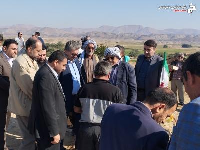 افتتاح طرح آبیاری تحت فشار بارانی در شهرستان هفتکل