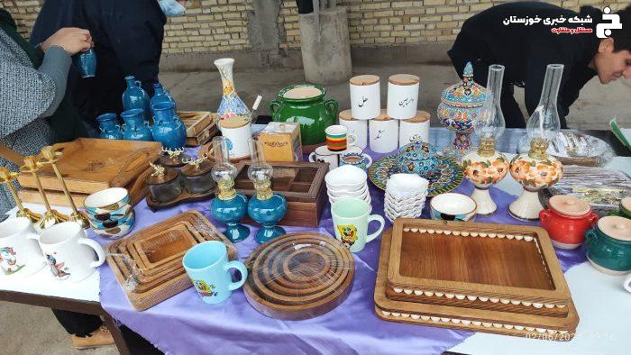 برپایی نمایشگاه صنایع دستی و محصولات غذایی و گلخانه ای در شهرستان کارون + تصاویر