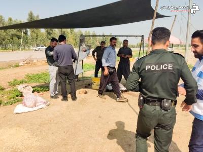 برخورد با عاملان کشتارهای غیرمجاز و کنار جادهای در شوشتر برخورد با عاملان کشتارهای غیرمجاز و کنار جادهای در شوشتر