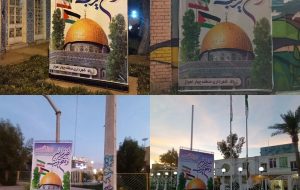 فضاسازی معابر منطقه چهار شهرداری اهواز بمناسبت فرارسیدن روز جهانی قدس + تصاویر فضاسازی معابر منطقه چهار شهرداری اهواز بمناسبت فرارسیدن روز جهانی قدس + تصاویر