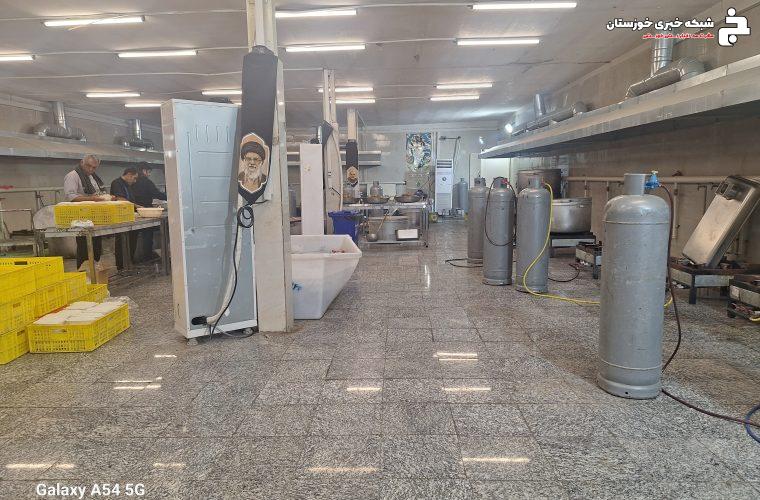 آشپزخانه موکب محبان امیرالمومنین در مرز چذابه آشپزخانه موکب محبان امیرالمومنین در مرز چذابه