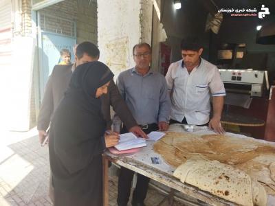 تشکیل پرونده برای دو نانوایی متخلف در گتوند تشکیل پرونده برای دو نانوایی متخلف در گتوند