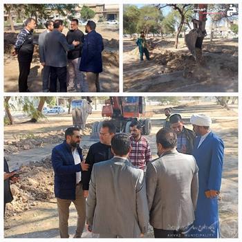 بازدید مدیر شهرداری منطقه ۸ از روند کار در پارک شهدا واقع کوی مدرس بازدید مدیر شهرداری منطقه ۸ از روند کار در پارک شهدا واقع کوی مدرس