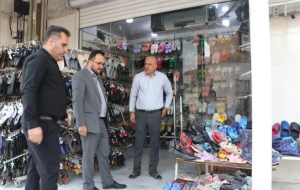 بازدید معاونت خدمات شهری از سطح شهر و تذکر به کسبه جهت رفع سد معبر بازدید معاونت خدمات شهری از سطح شهر و تذکر به کسبه جهت رفع سد معبر
