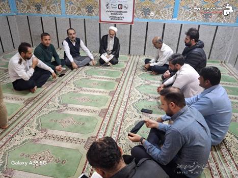 برپایی حلقه صالحین پایگاه بسیج سازمان آتش نشانی اهواز با محوریت حماسه نه دی برپایی حلقه صالحین پایگاه بسیج سازمان آتش نشانی اهواز با محوریت حماسه نه دی