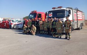 طرح مانور اضطراری در فرودگاه اهواز برگزار شد طرح مانور اضطراری در فرودگاه اهواز برگزار شد