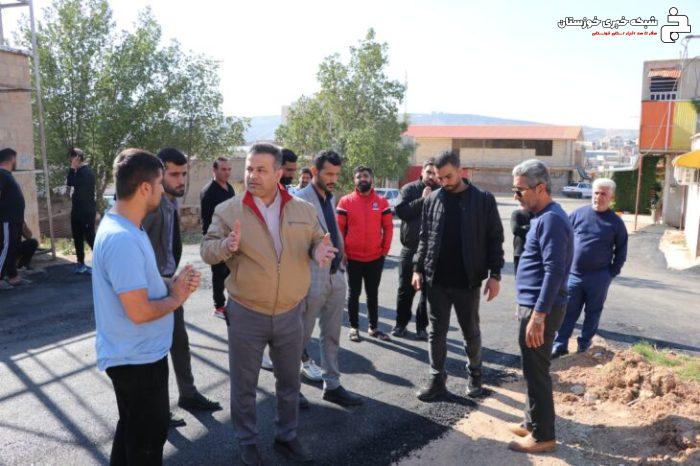 آغاز عملیات آسفالت معابر منطقه چهاربیشه / بازدید شهردار از پروژه بزرگ آسفالت مناطق مختلف شهر آغاز عملیات آسفالت معابر منطقه چهاربیشه / بازدید شهردار از پروژه بزرگ آسفالت مناطق مختلف شهر