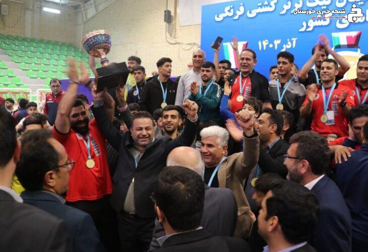 شهرداری مسجدسلیمان با اقتدار قهرمان لیگ برتر کشتی کشور شد شهرداری مسجدسلیمان با اقتدار قهرمان لیگ برتر کشتی کشور شد