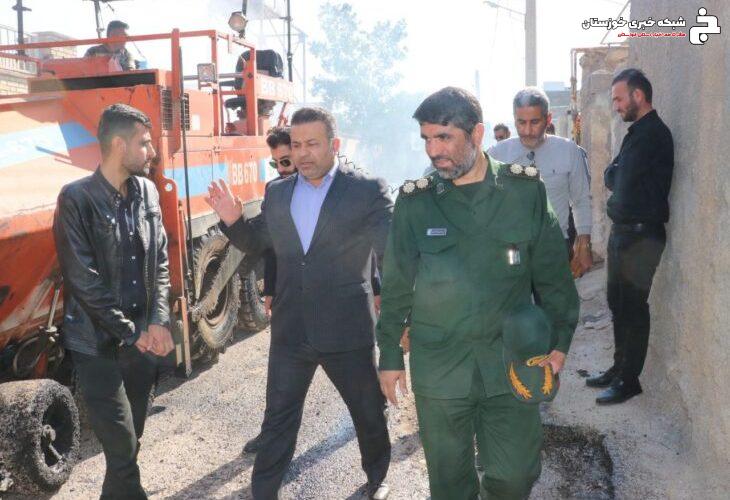 بازدید میدانی شهردار مسجدسلیمان و فرمانده سپاه از پروژه های عمرانی شهری بازدید میدانی شهردار مسجدسلیمان و فرمانده سپاه از پروژه های عمرانی شهری