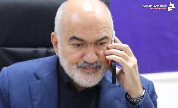 استاندار خوزستان وضعیت حسینیه اندیمشک را از فرماندار شهرستان جویا شد / اعلام آمادهباش به دستگاههای امدادی و اعزام تجهیزات امدادی و تیمهای ارزیاب خسارات احتمالی استاندار خوزستان وضعیت حسینیه اندیمشک را از فرماندار شهرستان جویا شد / اعلام آمادهباش به دستگاههای امدادی و اعزام تجهیزات امدادی و تیمهای ارزیاب خسارات احتمالی