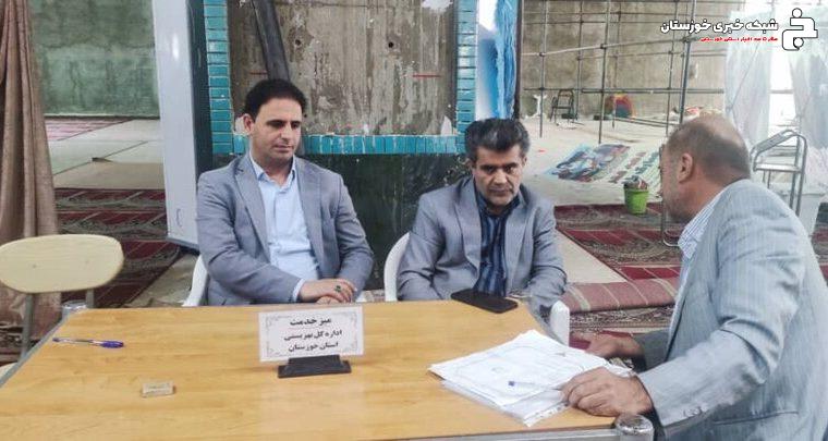 پاسخگویی مدیر کل بهزیستی خوزستان به درخواستهای مردمی در میزخدمت مصلی پاسخگویی مدیر کل بهزیستی خوزستان به درخواستهای مردمی در میزخدمت مصلی
