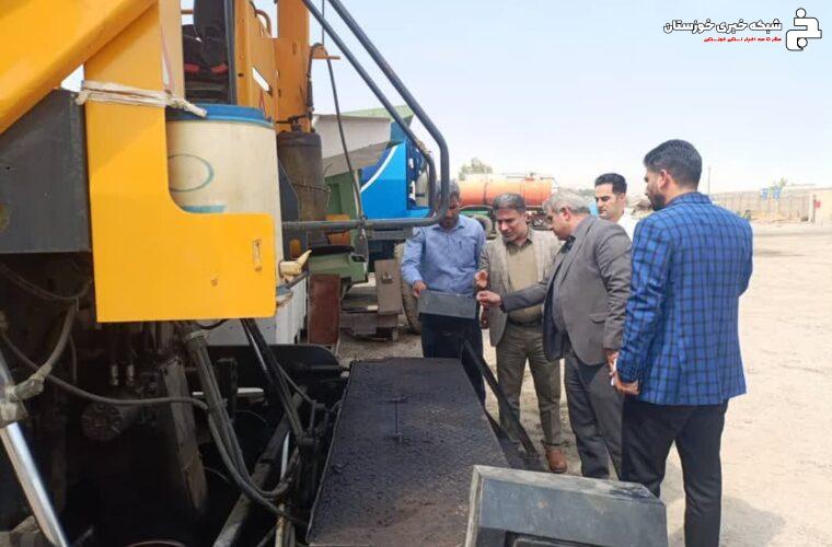 بازدید  شهردار کهن شهر شوشتر از واحد موتوری شهرداری شوشتر