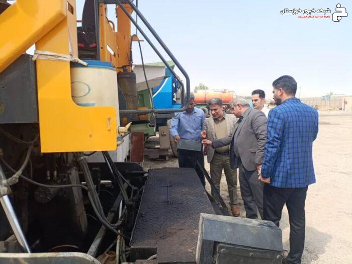 بازدید  شهردار کهن شهر شوشتر از واحد موتوری شهرداری شوشتر
