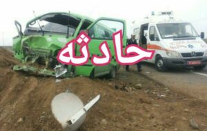 واژگونی ون در محور اندیمشک–اهواز با ۴ مصدوم