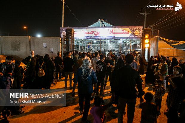 وضعیت تردد در مرز شلمچه؛ شامگاه سه‌شنبه ۲۱ مرداد