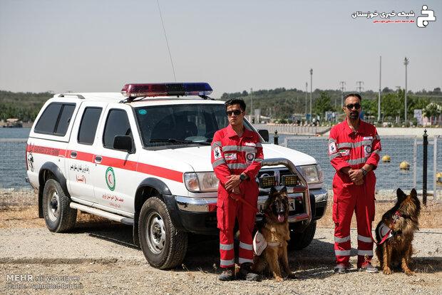 عملیات جستجوی فرد مفقود شده در سیلاب مسجدسلیمان سرعت گرفت عملیات جستجوی فرد مفقود شده در سیلاب مسجدسلیمان سرعت گرفت