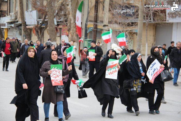 راهپیمایی باشکوه مردم اهواز در ۲۲ بهمن